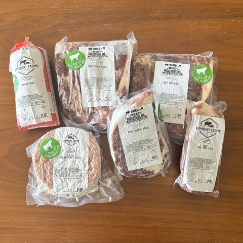 Grass Fed Grain Finished, Beef Quarter (1/4) Vacuum Sealed - Local Pastures
