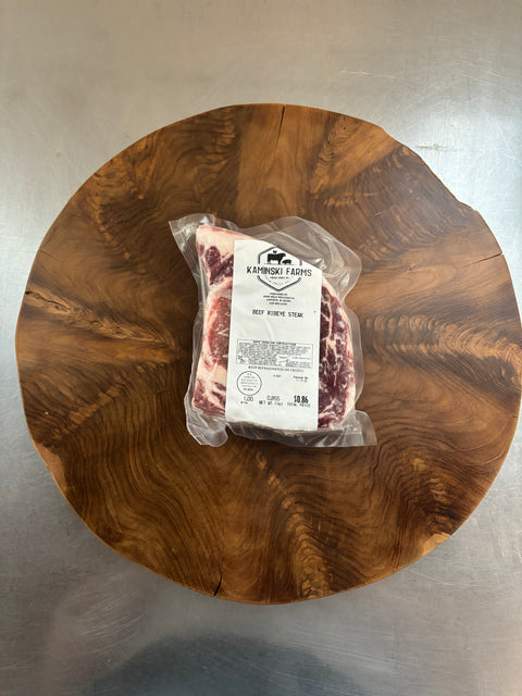 Grass Fed Grain Finished, Ribeye Steak (Boneless)